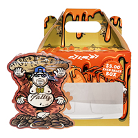 Nouveau Style 3.5g Mylar Sacs 3d Gumbo Différents Unique Anime Dye Cut Mylar Sacs et Boîte de Fenêtre