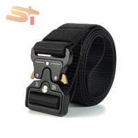 Ceinture tactique à boutons pour homme SIKE, pour les activités de plein air, nouvelle ceinture tactique polyvalente en toile tissée en nylon
