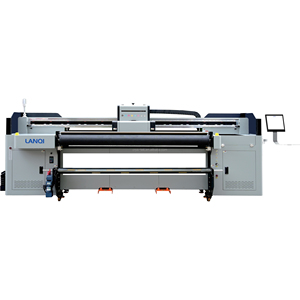 Automatischer 1,8 M Roll-to-Roll-Flachbett-UV-Tinten drucker mit Ricoh Konica-Druckkopf BYHX-Programm EVA-Banner drucker Zustand Neu - Product Image 1