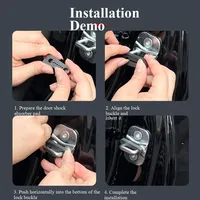 Amortiguador de Sonido Universal para Automóvil, Protector de Cerradura de Puerta, para Suzuki Grand Swift, Audi Stream, Freed, Striker, Sellado de Huecos, Hecho en China Continental
