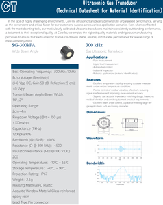 300Khz Gas Ultrasone Robotachtige Toepassingsmaterialen Identificatie - Product Image 4