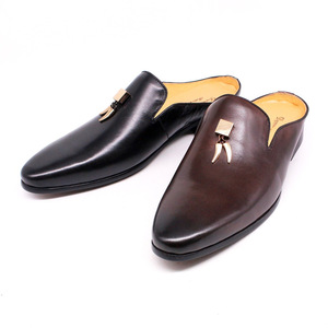 Mocasines de Cuero con Suela de Masaje Suave para Hombre, Pantuflas para el Hogar, Pantuflas Deportivas para Exteriores, Pantuflas Casuales Deportivas - Product Image 4