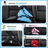 Coussin de ceinture de sécurité pour enfant, housse de sécurité mignonne à motif de dessin animé, protection anti-étranglement pour le cou, ajustement universel pour voiture, utilisation toutes saisons