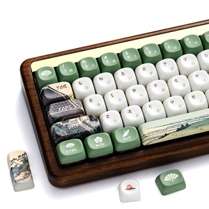 Teclas Japonesas XVX con Tema Fuji, <span class=keywords><strong>Playa</strong></span> Shichirigahama, Juego de Teclas PBT de 129 Teclas, Sublimación de Tinta en 5 Lados para Teclado Mecánico - Product Image 3