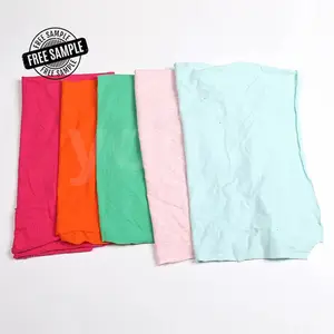 YOUYI color fabric cutting Used Clothing t shirt cleaning cotton wiping Rags industrial