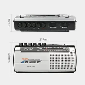 Lecteur audio mp3 portable, avec radio fm, panda, enregistreur pour cassette, meilleure vente,