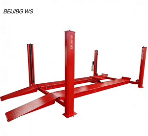 Pont élévateur hydraulique 4 colonnes BEIJING WS 4000kg/5000kg, robuste, pour alignement de roues et entretien de véhicules, certifié CE - Product Image 3