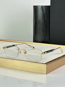 Montures de lunettes optiques carrées de luxe pour hommes, montures de lunettes sans monture tendance pour femmes - Product Image 2