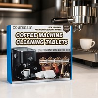 Tablettes de nettoyage pour machine à café ZouRunAn, 36 pièces, détartrage puissant sans résidu, approvisionnement d'un an et plus, entretien du café, vente en gros