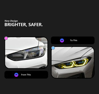 Kit de modernisation des phares avant de voiture DLW, double couleur, LED Laser DRL Golden Eye, Plug and Play pour BMW G22 G23 G26 M4