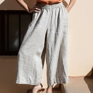 <span class=keywords><strong>Pantaloni</strong></span> <span class=keywords><strong>di</strong></span> <span class=keywords><strong>lino</strong></span> da <span class=keywords><strong>donna</strong></span> <span class=keywords><strong>in</strong></span> cotone traspirante estate tubo dritto tinta unita <span class=keywords><strong>elastico</strong></span> <span class=keywords><strong>in</strong></span> <span class=keywords><strong>vita</strong></span> per il tempo libero <span class=keywords><strong>pantaloni</strong></span> <span class=keywords><strong>di</strong></span> <span class=keywords><strong>lino</strong></span> personalizzati da <span class=keywords><strong>donna</strong></span> - Product Image 5