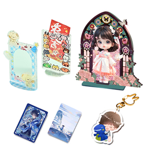 Design Customizes and Designs Acrylic Gift Sets of Star Animations with Different Character Styles