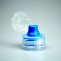 Penjualan laris tutup atas Flip merah kuning 28mm tutup botol air anti tumpah untuk botol plastik bentuk unik