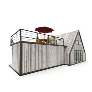 Luxuoso Pré-fabricado 20ft 40ft Outdoor Steel <span class=keywords><strong>House</strong></span> Luxuoso Triangular Container Transformado Sandwich Painel Casa - Product Image 5