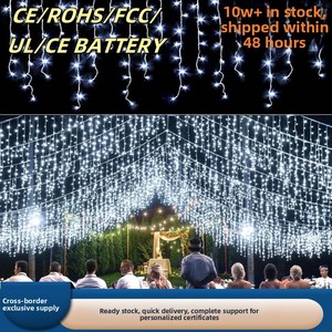 <span class=keywords><strong>Luces</strong></span> LED Solares Recargables en Forma de Tira, Control por Botón, IP65 Impermeables, para Exteriores, <span class=keywords><strong>Navidad</strong></span>, <span class=keywords><strong>Cascada</strong></span>, Específicas para Proyectos - Product Image 2