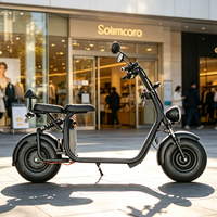 Moto électrique à deux roues CKD SKD 8 pouces, 1500W, vitesse 45 km/h, cyclomoteur électrique EEC avec pédales