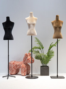 Maniquí Femenino <span class=keywords><strong>de</strong></span> Medio Cuerpo, Recubierto <span class=keywords><strong>de</strong></span> Terciopelo, con Base para Pinzas, para Exhibición <span class=keywords><strong>de</strong></span> Ropa <span class=keywords><strong>de</strong></span> <span class=keywords><strong>Mujer</strong></span> y Vestidos <span class=keywords><strong>de</strong></span> Novia - Product Image 3