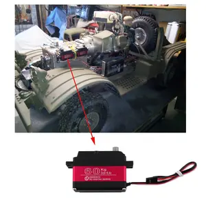 High Torque Waterproof SSG Big RC Digital Servo DS5160 60KG 270 Graus Servo Engrenagem de Aço Inoxidável para 1/5 Escala RC Crawler