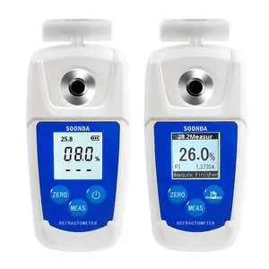 Pengukur gula buah semangka penguji rasa manis, tampilan Digital pengukur konsentrasi tahan air 0-55% Brix - Product Image 5