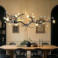 Lustre moderne en cristal, lampe en forme de fleur, lustre sur mesure, usine de lustres, éclairage décoratif pour la maison, lustre en forme de fleur