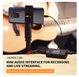 JOYO MOMIX CAB Portable Pocket USB <span class=keywords><strong>Carte</strong></span> <span class=keywords><strong>Son</strong></span> <span class=keywords><strong>Guitare</strong></span> Casque Enregistrement Live Streaming Plug and Play Mini Mixeur Audio - Product Image 6