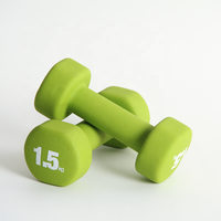 Haltères en néoprène antidérapants bon marché 1-10 kg, poids de main à prise souple codés par couleur, salle de sport à domicile, exercices pour femmes et hommes, haltères pour les bras, Pilates