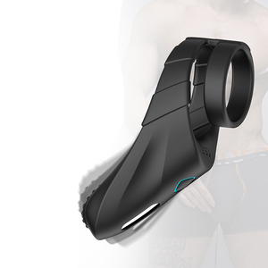 Dispositivo de estimulación para adultos, anillo vibrador para pene, color negro, juguete sexual vibrador para hombres - Product Image 5