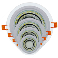 Plafonnier LED encastré en verre ultra-plat, 6W, 10W, 15W, 20W, 25W, type COB, le plus vendu