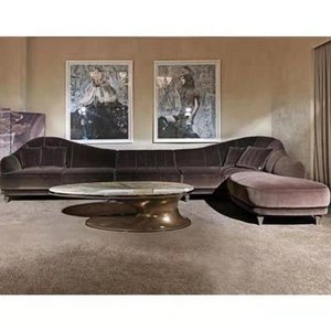 Tavolino <span class=keywords><strong>da</strong></span> Caffè Ovale di Lusso <span class=keywords><strong>Design</strong></span> Italiano, Moderno Tavolo <span class=keywords><strong>da</strong></span> Tè in Marmo per Casa, Hotel o Bar, Centrotavola per Soggiorno - Product Image 3
