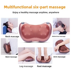 Multifunctional Waist Cervical Spine Neck Shoulder <b>Massager</b> Charging Powered Musical Function Full-Body Massage Pillow for Car - Product Image 2