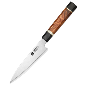 Custom Japanese ZDP189 core Powder steel padauk wood handle Luxury Kitchen Utility Knife with wooden box