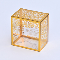 Cadeau transparent de luxe personnalisé pour animaux de compagnie Emballage estampillé à chaud en feuille boîte en or pour animaux de compagnie estampée