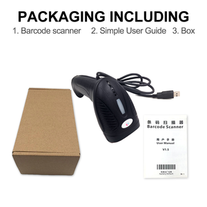 Lecteur de codes-barres 1D filaire USB CMOS portable, 200 lectures/secondes, format <span class=keywords><strong>passeport</strong></span>, marque OEM, SDK disponible, noir - Product Image 6