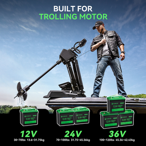 แบตเตอรี่ HYSINCERE Standard Screen Multi Capacity 12.8V 24V 36.8V 100Ah 6000 รอบการใช้งาน สำหรับเรือ แคมป์ปิ้ง ระบบพลังงานแสงอาทิตย์ 12.8V100 - Product Image 5