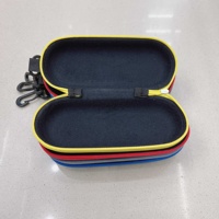 Denim Oxford nylon tissu fermeture éclair fermer vr boîte à lunettes étui à lunettes personnalisé eva emballage Logo personnalisé