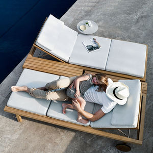 Sillón de <span class=keywords><strong>piscina</strong></span>, silla de playa de ratán, a prueba de sol, patio, jardín, Hotel, cama de ocio al aire libre - Product Image 4