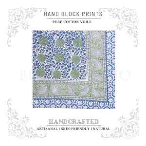 Pareo de Algodón con Estampado Étnico Hecho a Mano para Mujer, Ligero, para Usar como Cubrebañador, para la Playa y Vacaciones de Verano - Product Image 4