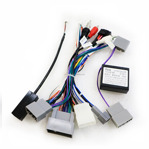 Adaptor kabel daya Stereo 16PIN mobil Android jaket <span class=keywords><strong>PVC</strong></span> kotak Canbus untuk HONDA 12-15 CRV CIVIC Low-end Wiring Harness - Product Image 2
