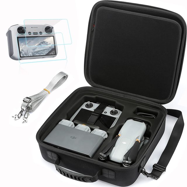 AYM Hard Travel Drone Carrying Case OEM Compatible with Air 3 RC-N2 Remote Controller UAV Accessories Storage Bag