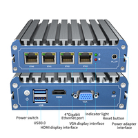 Mini Ordenador Guanfeng J1900 J3160 J3455 J4205 de Cuatro Núcleos a 2.0GHz, 2/4/8GB, 32/128GB DDR3L, 4*i211 NICs, Firewall, Mini PC Pfsense