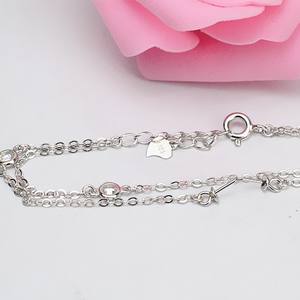 S925 Silver Double-Layered Through Hole Beads DIY Jewelry Accessories for Women's Fashion <b>Bracelets</b> with <b>Pearls</b> - Product Image 4