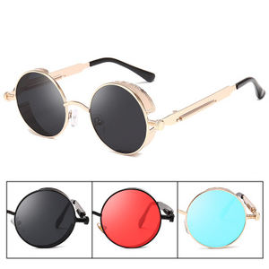 Gafas de Sol Retro Steampunk BOOM para Hombre, Redondas, Metálicas, Polarizadas, UV400, para Conducir - Product Image 3