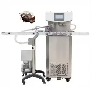 Chocolade Enrober Coatingmachine Met Elektrische Verwarmingsfunctie Voor Chocolade-Ijscoating En Snoepsuikercoater