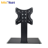 Support d'écran pour ordinateur de bureau, support de télévision pour écran unique de 14 à 32 pouces, support de montage pour écran LED LCD en verre trempé