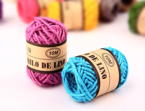 Cuerda de yute de 2mm x 10M, cuerda de cáñamo, envoltura rústica, regalo, embalaje, cuerda de papel, decoración de boda, cuerda de cáñamo DIY - Product Image 5