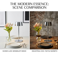 Lampe LED rechargeable en métal électroplaqué pour une ambiance gastronomique, idéale pour les hôtels de luxe, lampe de table sans fil haut de gamme pour les restaurants