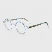 Monture de lunettes ronde en acétate pour enfants 43 21 140, monture complète, 11 options de couleurs, montures de lunettes en gros