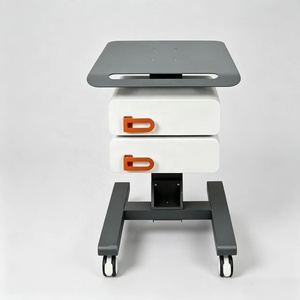 Equipo Médico Estético, Carrito de Belleza con 4 Ruedas Blancas, Carrito Móvil con 2 Cajones, Fácil de Operar, Desplazamiento Suave - Product Image 3