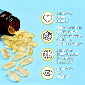 Supplément d'huile de poisson oméga-3 pour la santé du cœur sans acides gras de poisson - Product Image 4