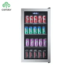 Candor: 3.1 Cu. Ft Thẳng Đứng Thương Mại Hiển Thị Tủ Lạnh, Đồ Uống Mát Merchandiser Tủ Lạnh Với ETL-NSF Phê Duyệt JC-88